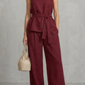 Giorgia Tie Waist Wide Leg Trouser Set_1