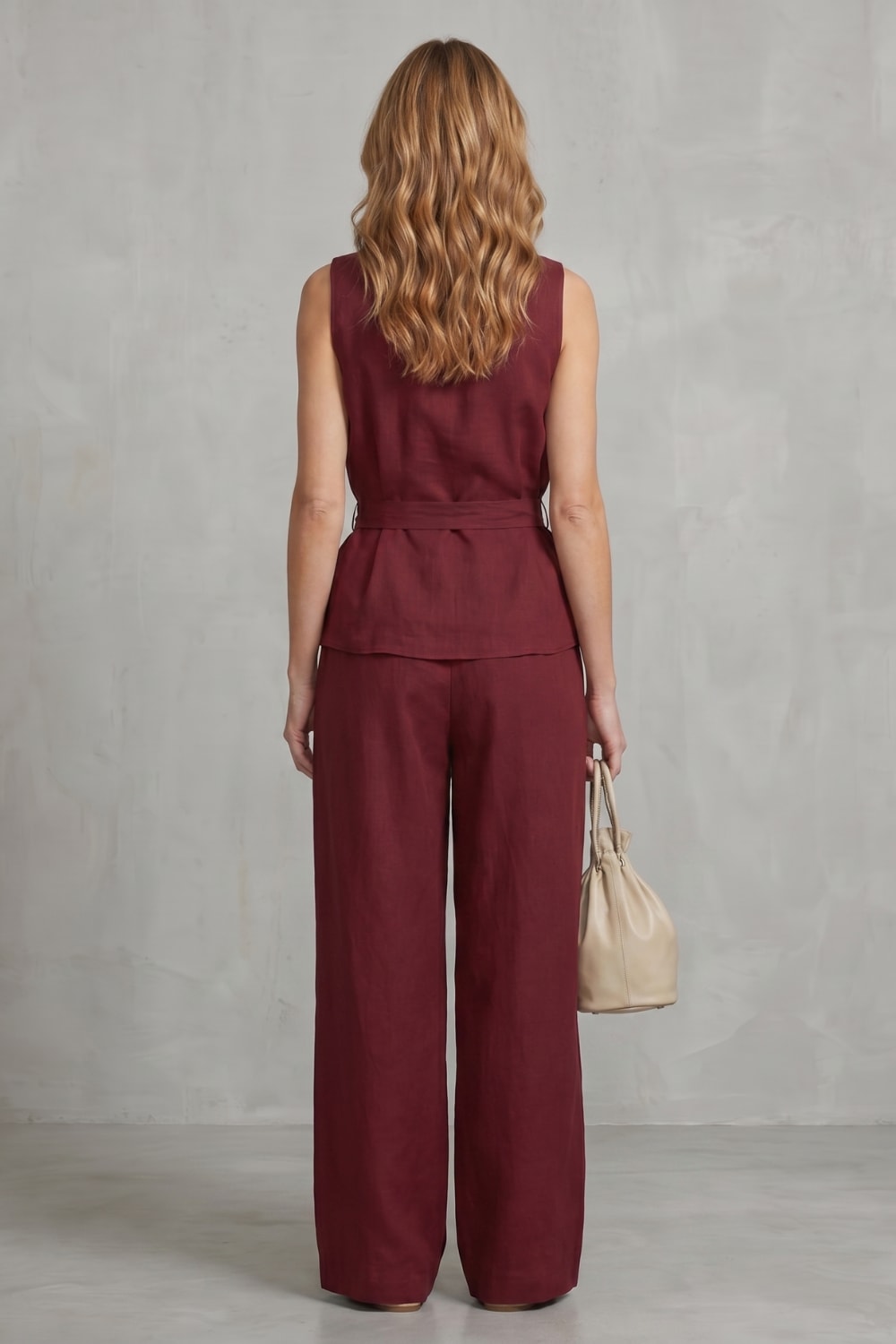 Giorgia Tie Waist Wide Leg Trouser Set_4