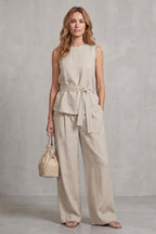 Giorgia Tie Waist Wide Leg Trouser Set_6