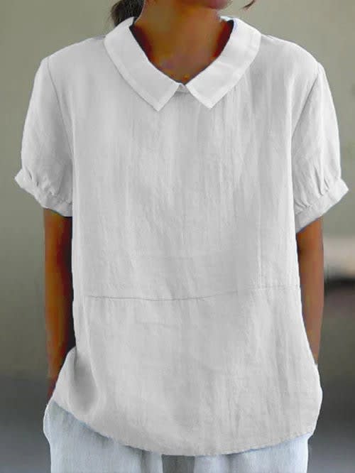 Aiko Short Sleeve Cotton Blouse_2