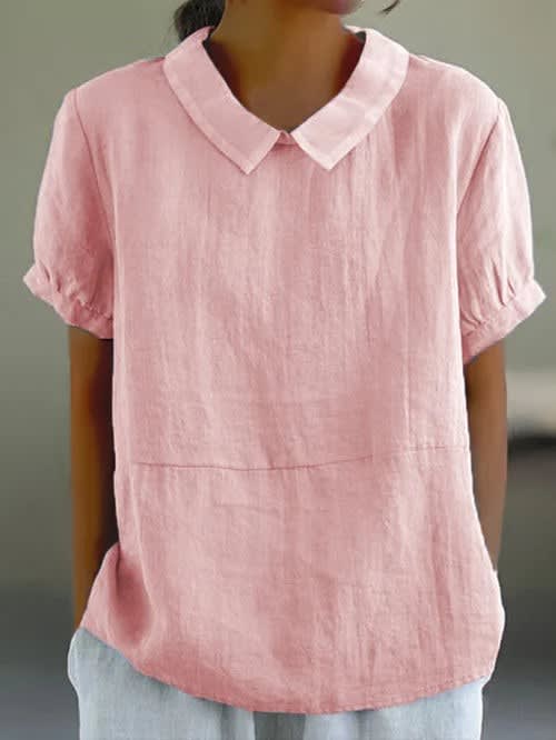 Aiko Short Sleeve Cotton Blouse_3