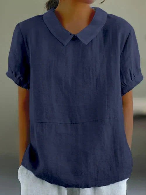 Aiko Short Sleeve Cotton Blouse_4