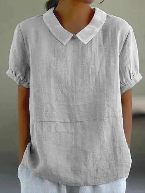 Aiko Short Sleeve Cotton Blouse_5