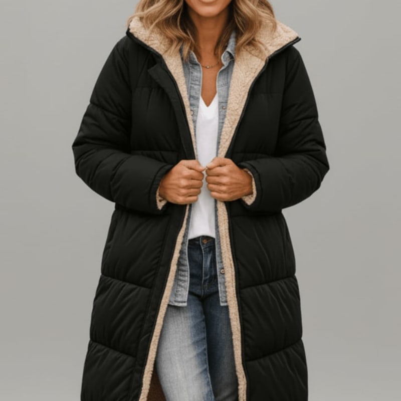 Pauline Longline Sherpa Lined Puffer Coat_1