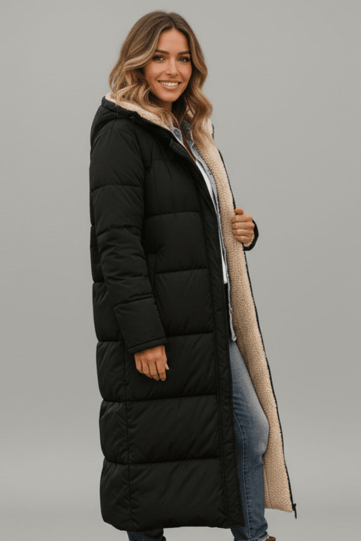 Pauline Longline Sherpa Lined Puffer Coat_3