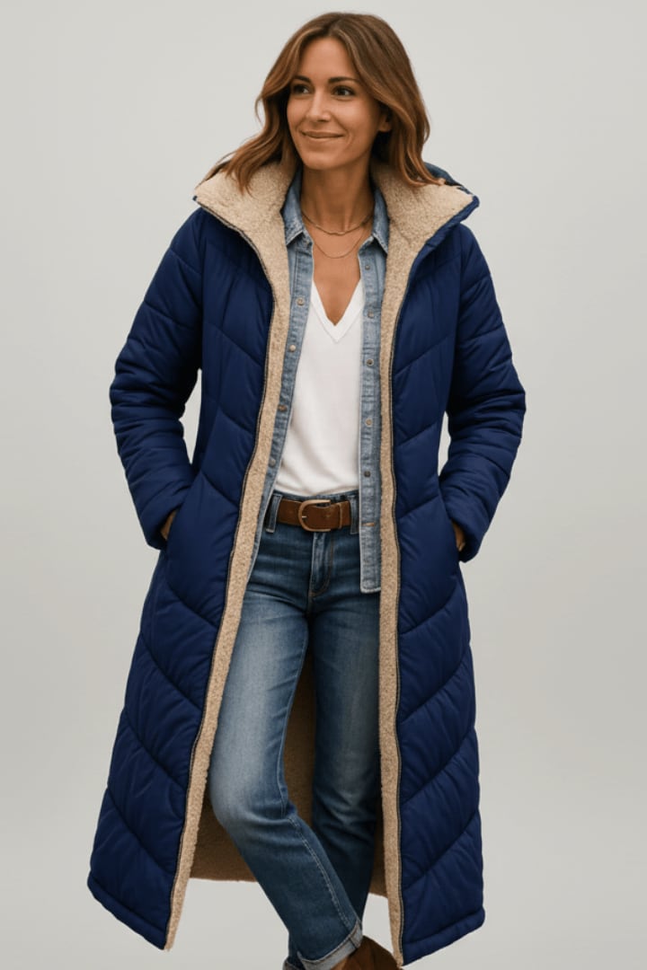 Pauline Longline Sherpa Lined Puffer Coat_5