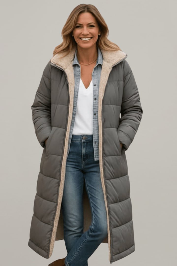 Pauline Longline Sherpa Lined Puffer Coat_6