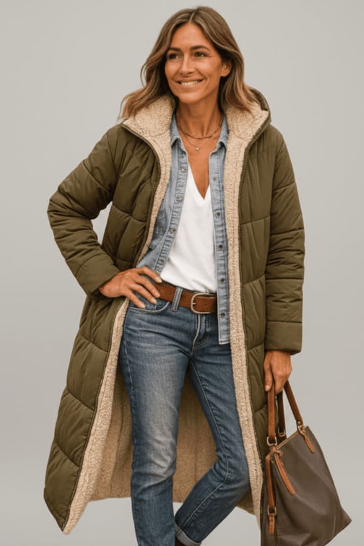 Pauline Longline Sherpa Lined Puffer Coat_7