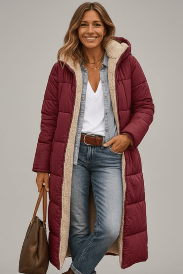Pauline Longline Sherpa Lined Puffer Coat_8