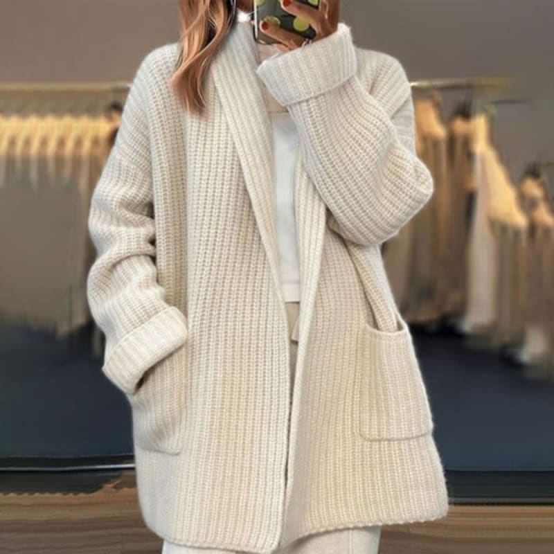 Sakura Oversized Ribbed Knit Cardigan_1