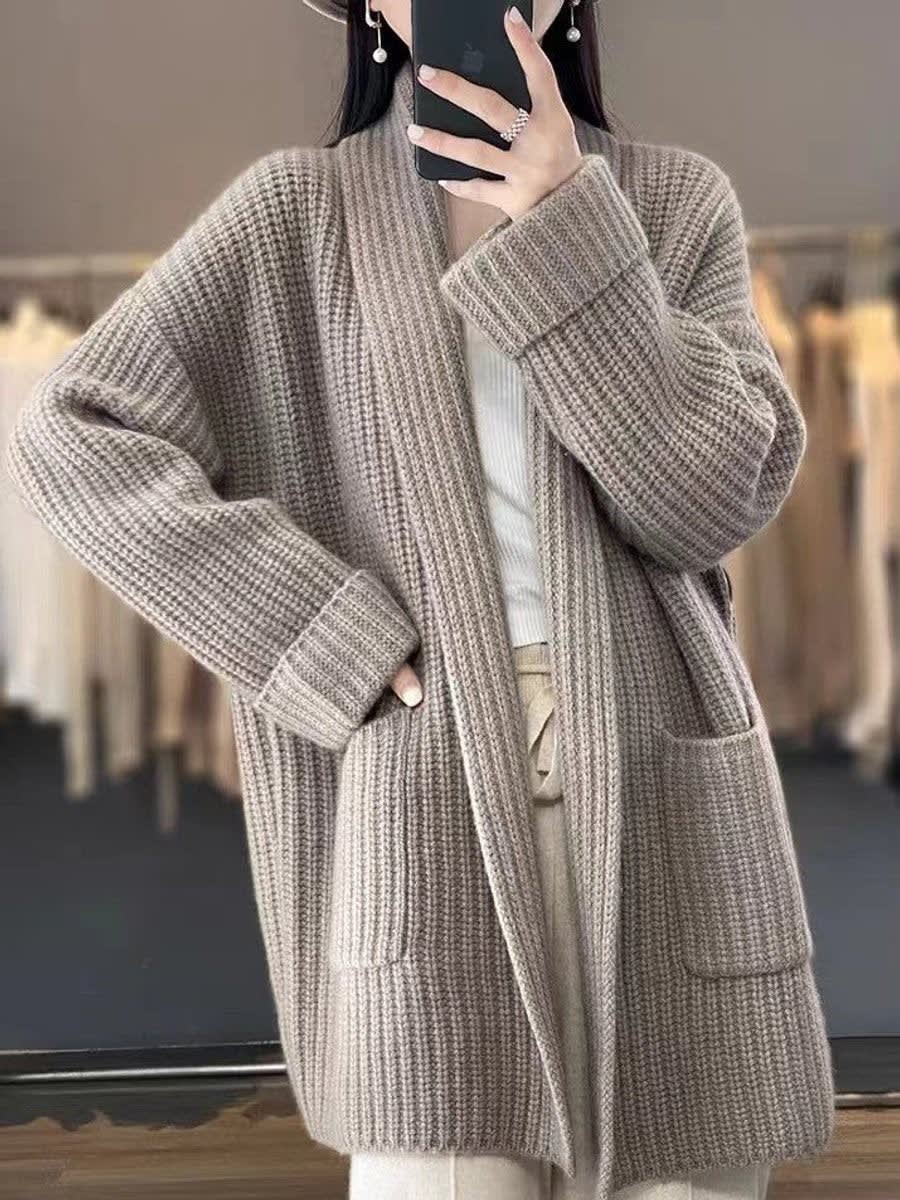Sakura Oversized Ribbed Knit Cardigan_5