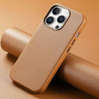 Leather MagSafe iPhone Case With Wireless Charging