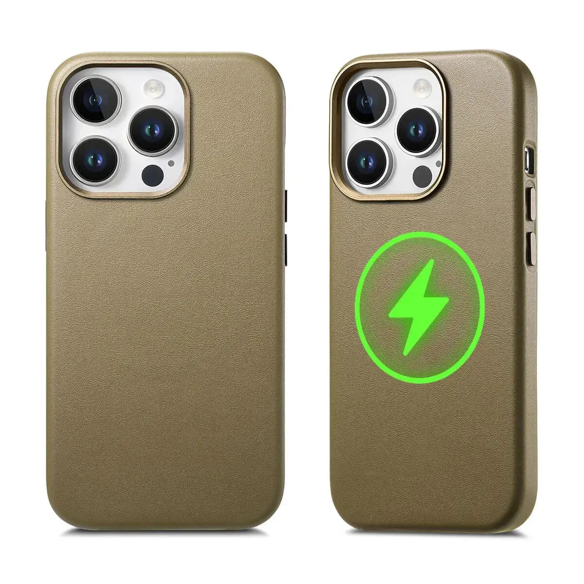 Leather MagSafe iPhone Case With Wireless Charging