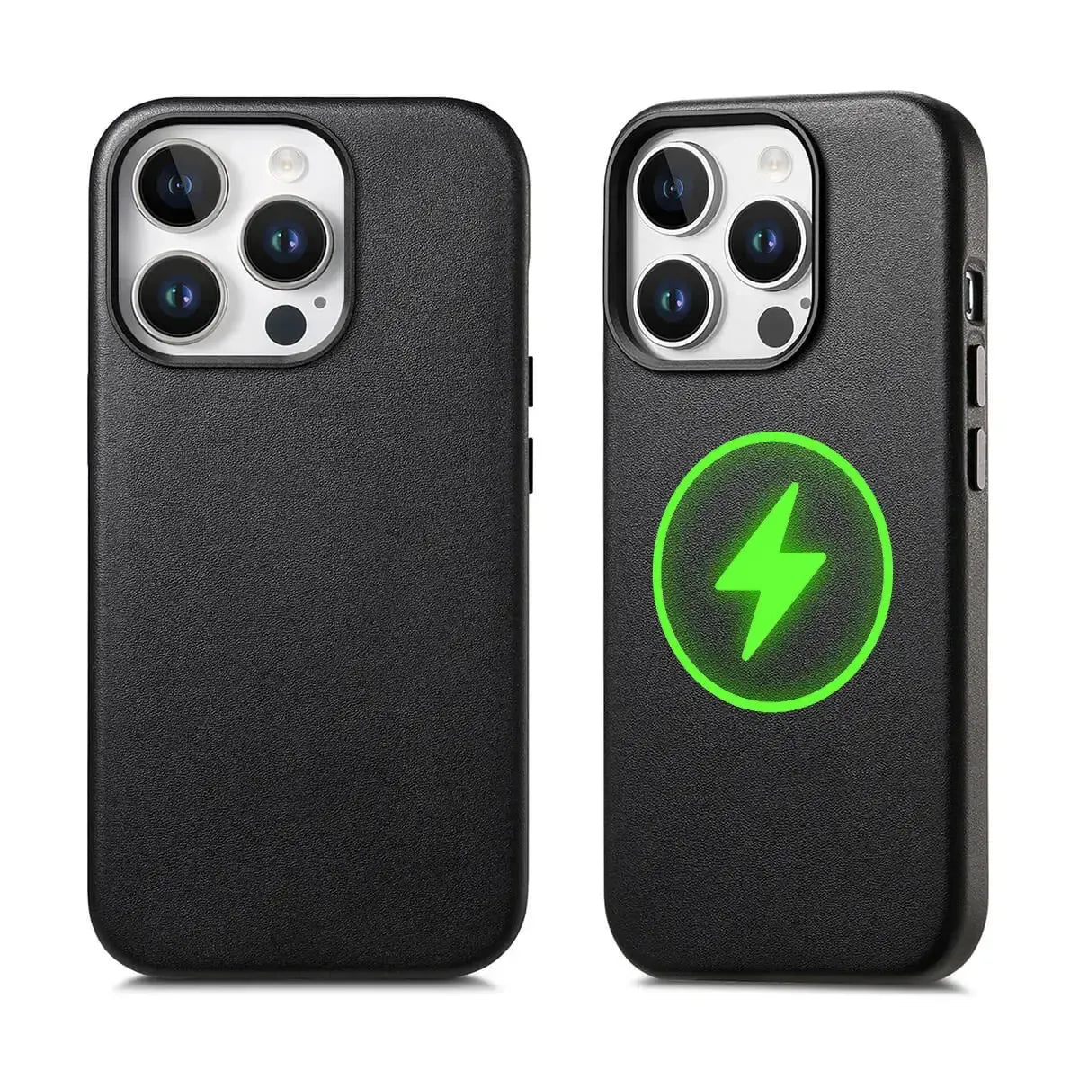 Leather MagSafe iPhone Case With Wireless Charging