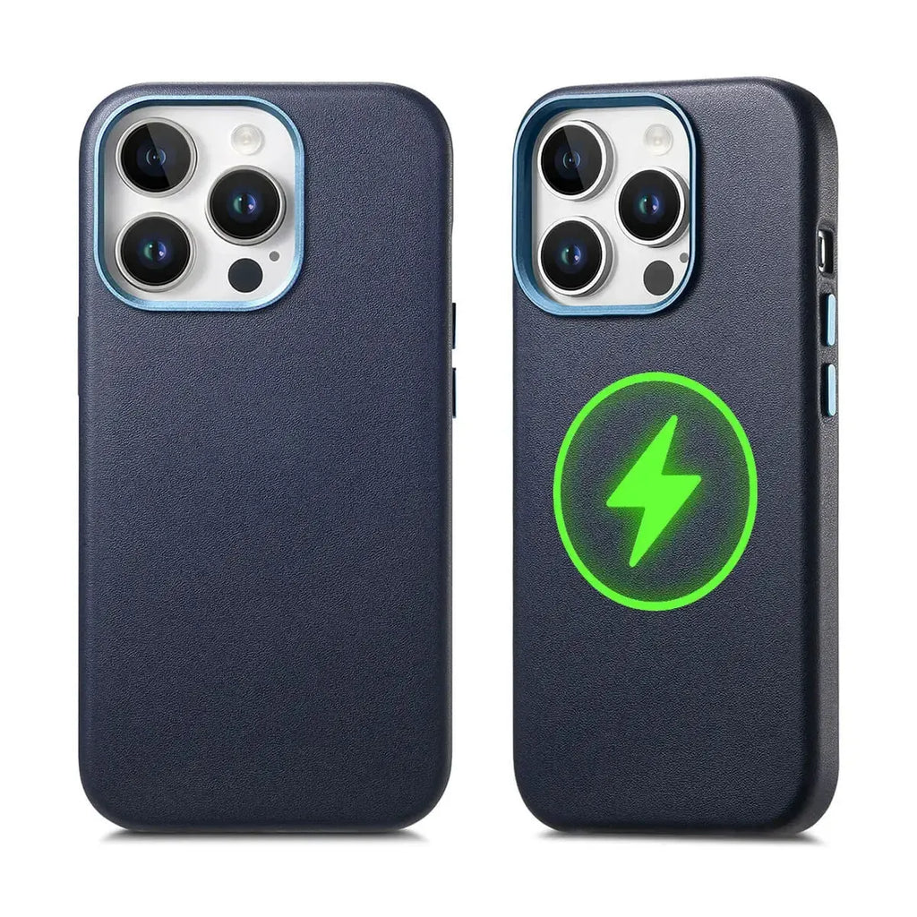 Leather MagSafe iPhone Case With Wireless Charging