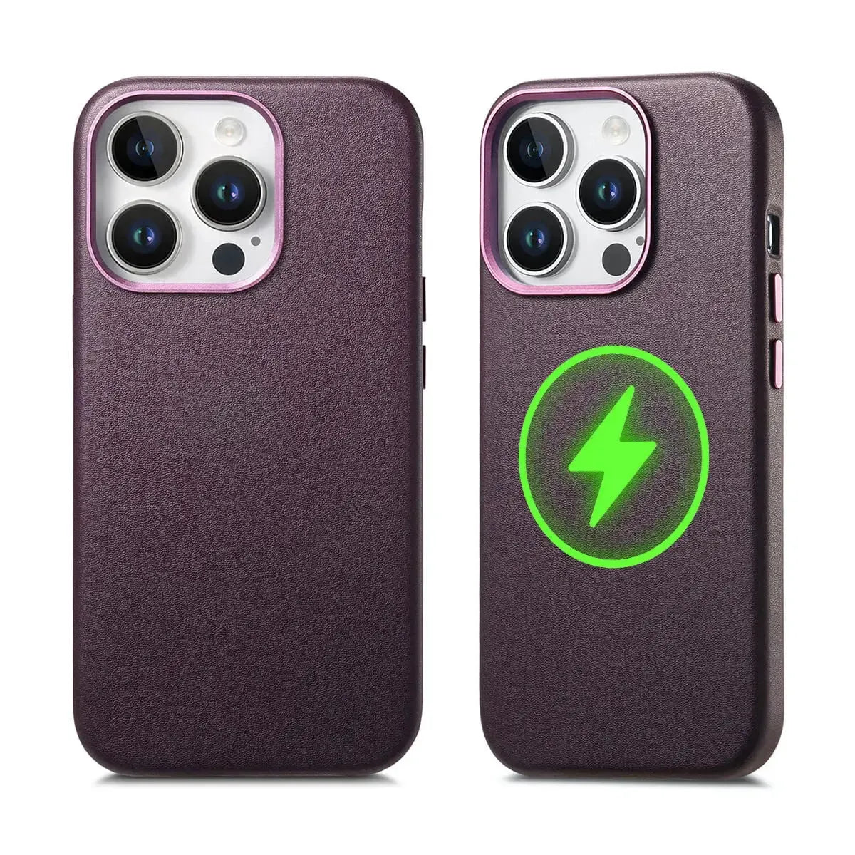 Leather MagSafe iPhone Case With Wireless Charging