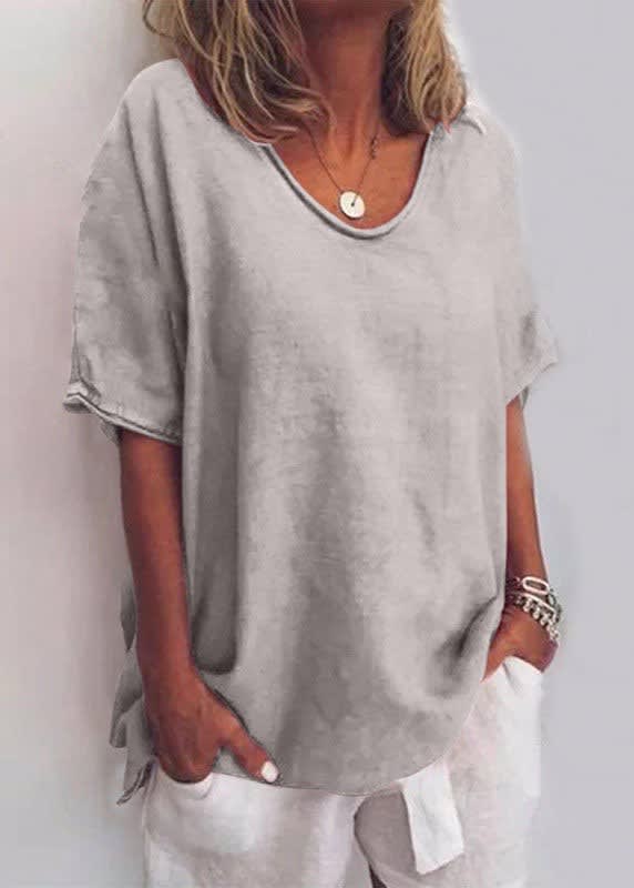 Nika Relaxed Fit Short Sleeve Blouse_3