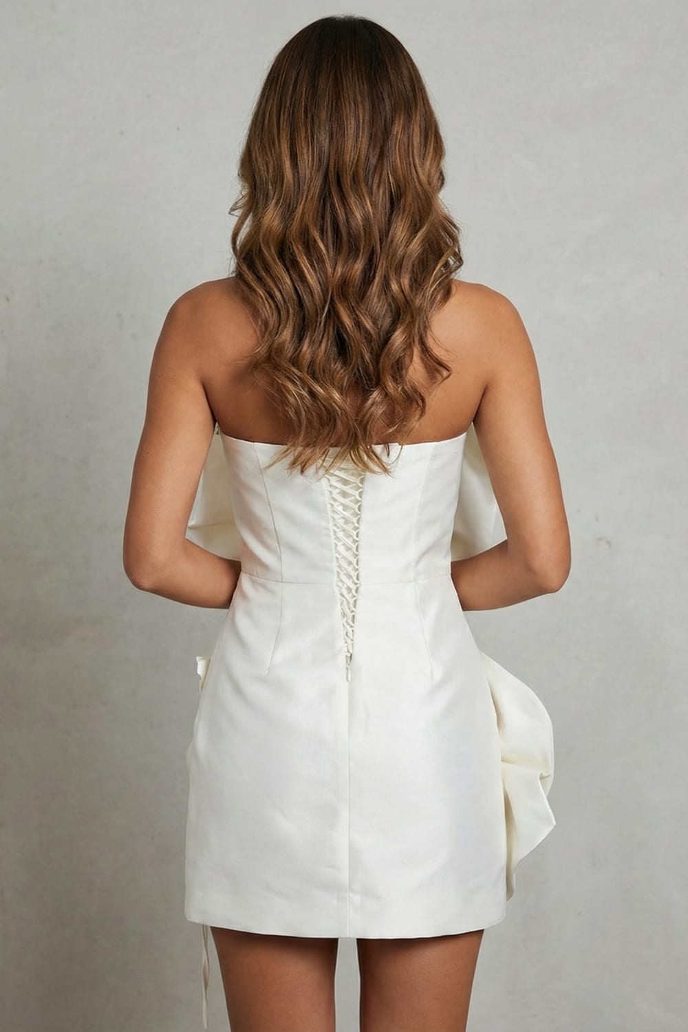 Viviana Rosette Strapless Mini Dress_4