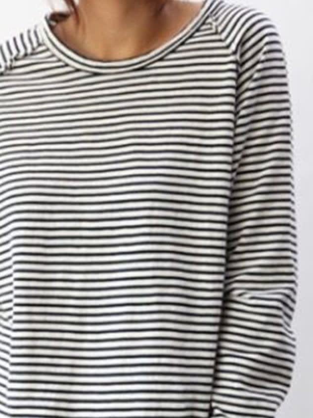 Ludovica Striped Relaxed Long Sleeve Top_3