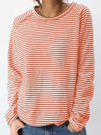 Ludovica Striped Relaxed Long Sleeve Top_5
