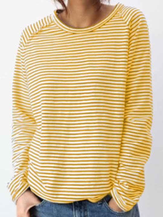 Ludovica Striped Relaxed Long Sleeve Top_6