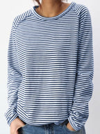 Ludovica Striped Relaxed Long Sleeve Top_7