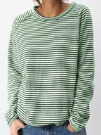 Ludovica Striped Relaxed Long Sleeve Top_8