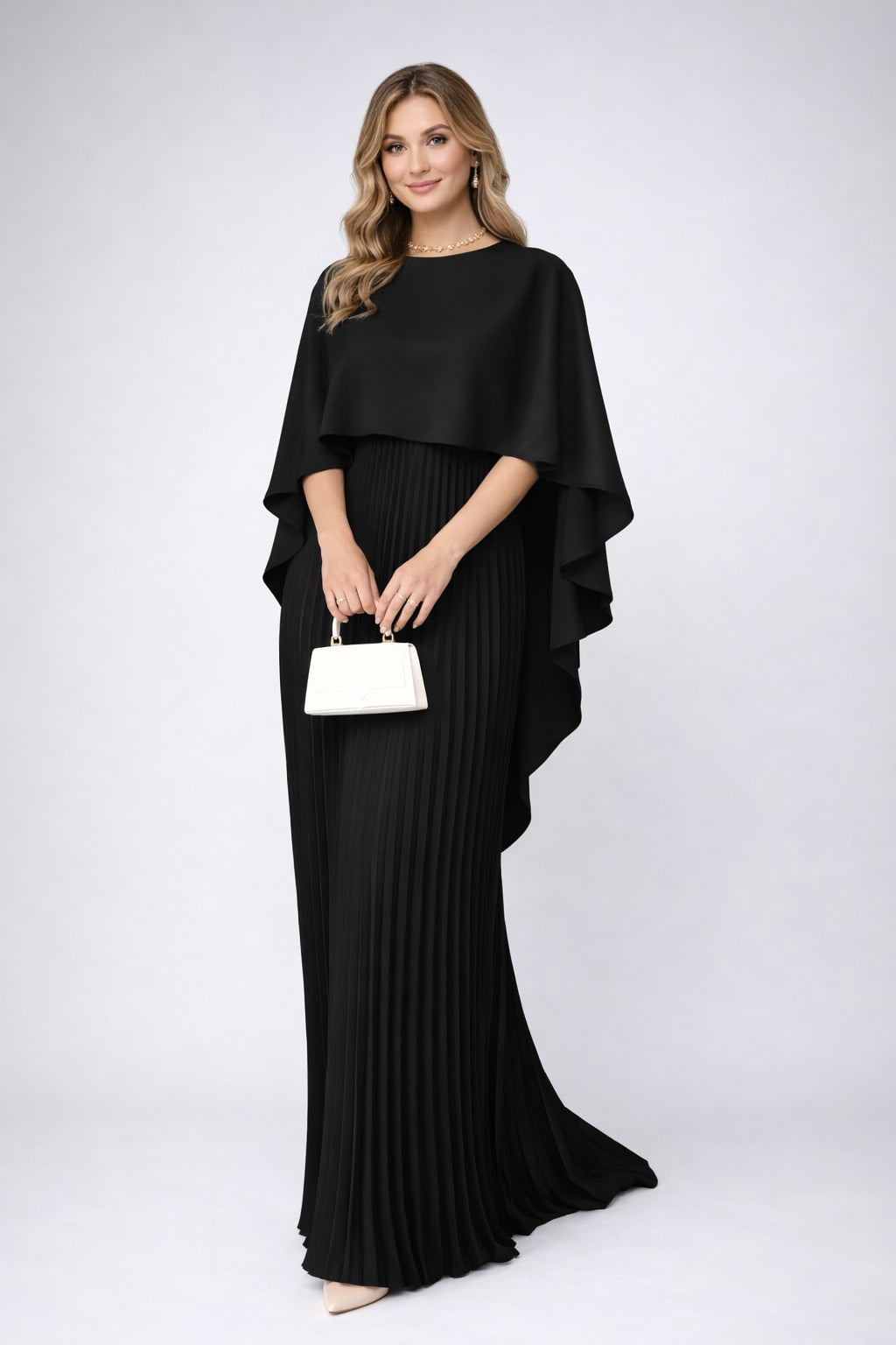 Jana Pleated Chiffon Maxi Dress_2