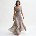 Signe Cowl Neck Ruched Maxi Dress_1