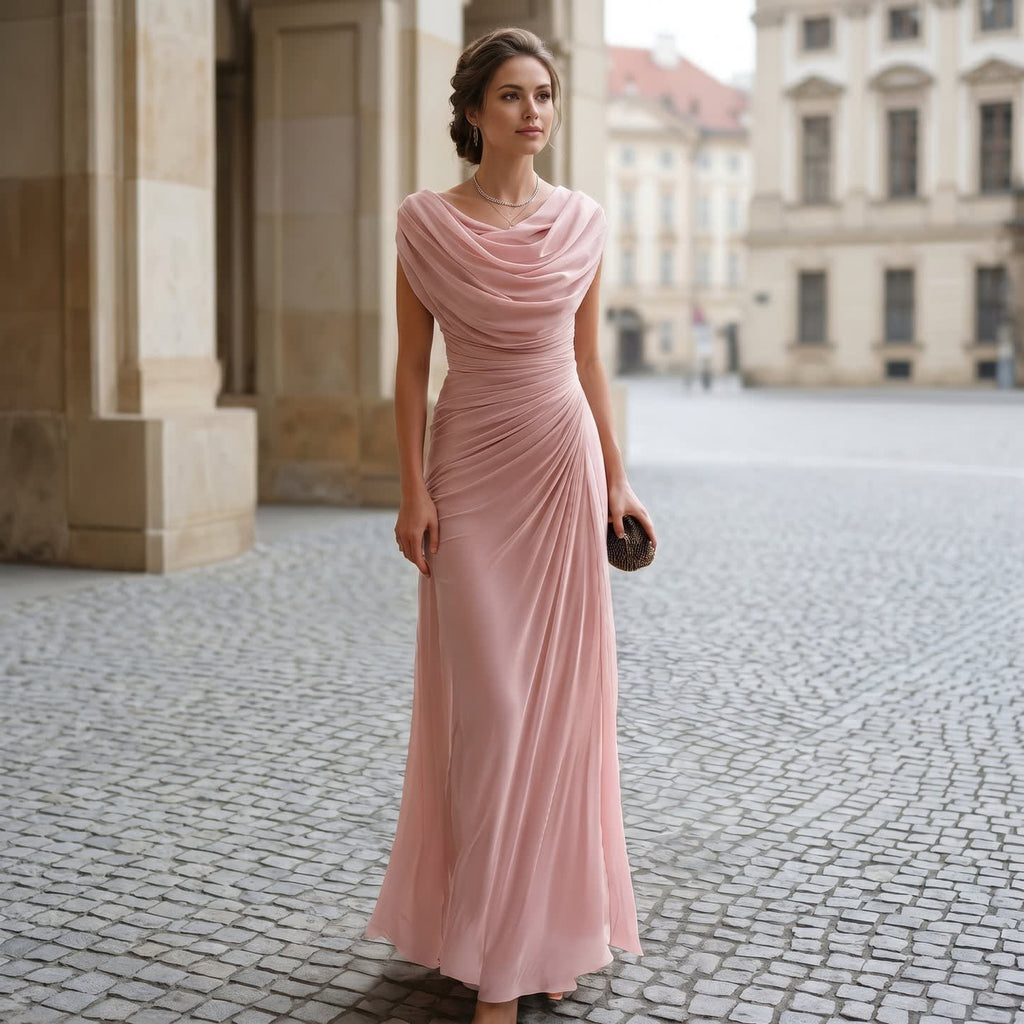 Signe Cowl Neck Ruched Maxi Dress_10