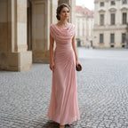 Signe Cowl Neck Ruched Maxi Dress_10
