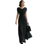 Signe Cowl Neck Ruched Maxi Dress_3