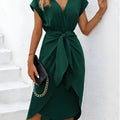 Makena Tie Waist Wrap Midi Dress_1