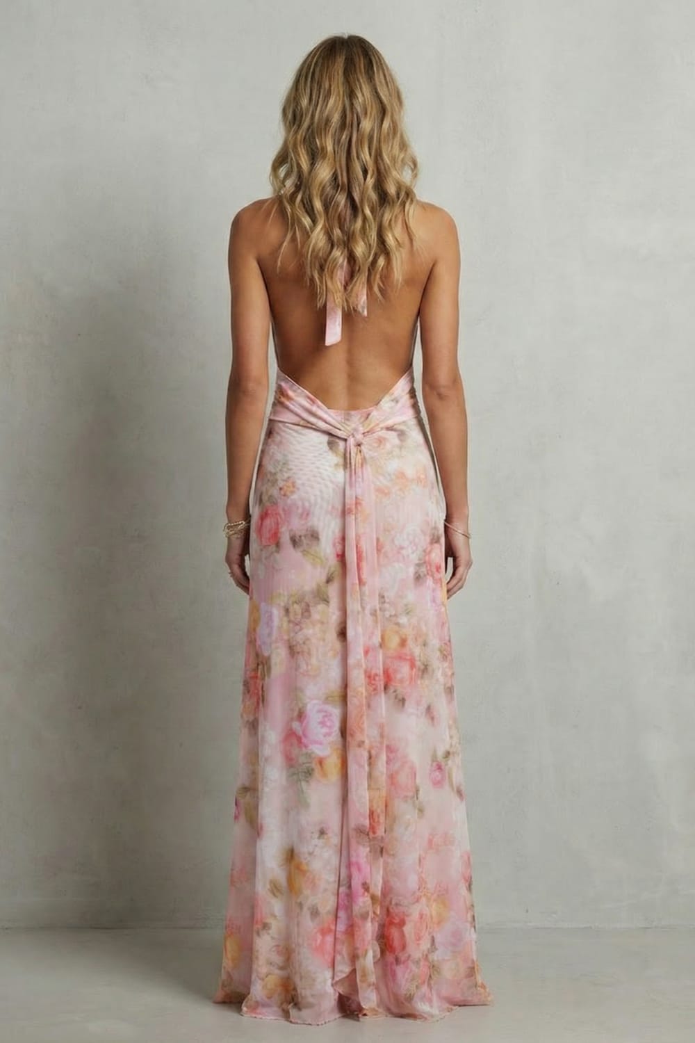 Kaede Floral Halter Maxi Dress_4