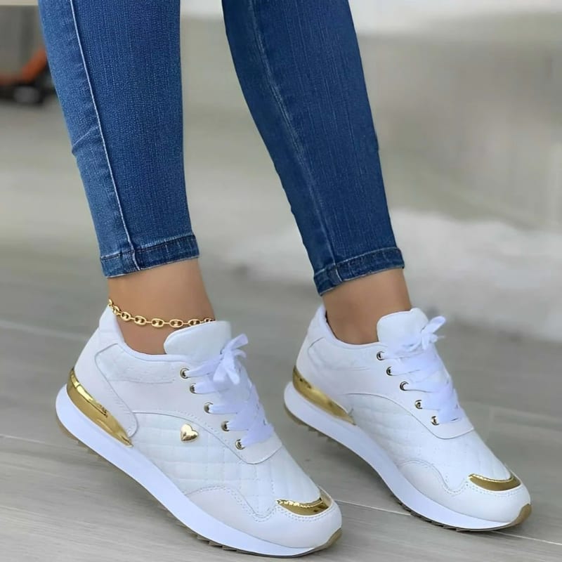Samara Quilted Lace Up Sneakers_1