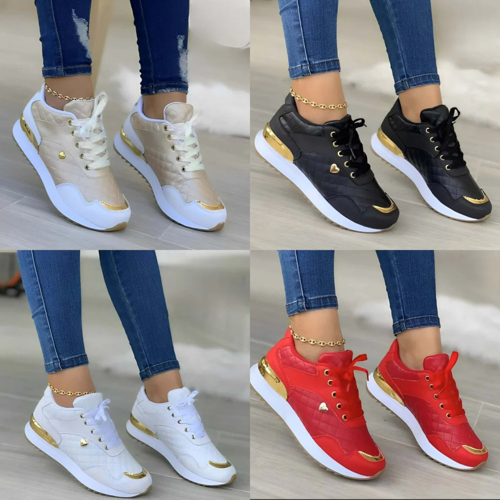 Samara Quilted Lace Up Sneakers_5