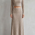 Tiziana Ribbed Knit Maxi Skirt Set_1
