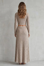 Tiziana Ribbed Knit Maxi Skirt Set_4
