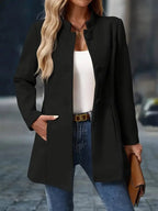 Oceane Stand Collar Mid Length Coat_6