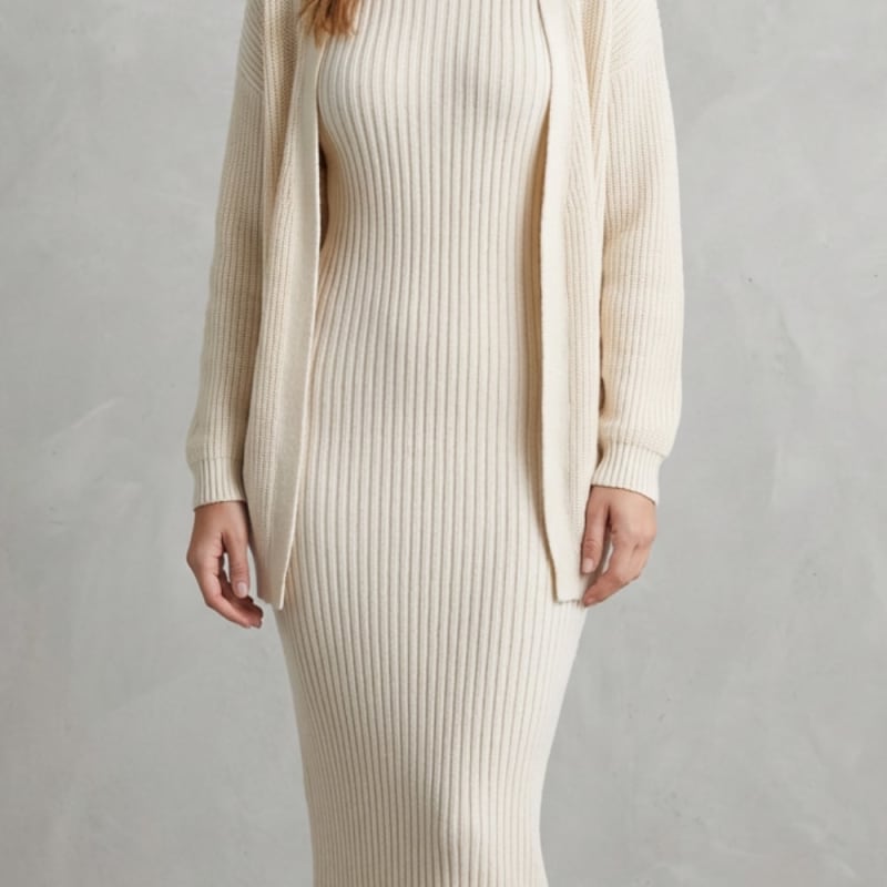 Adriana Ribbed Knit Midi Dress Set_1