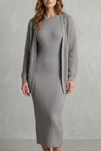 Adriana Ribbed Knit Midi Dress Set_11