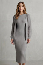 Adriana Ribbed Knit Midi Dress Set_12