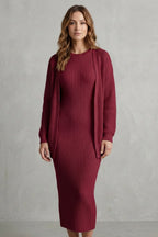 Adriana Ribbed Knit Midi Dress Set_22