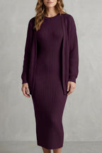 Adriana Ribbed Knit Midi Dress Set_23