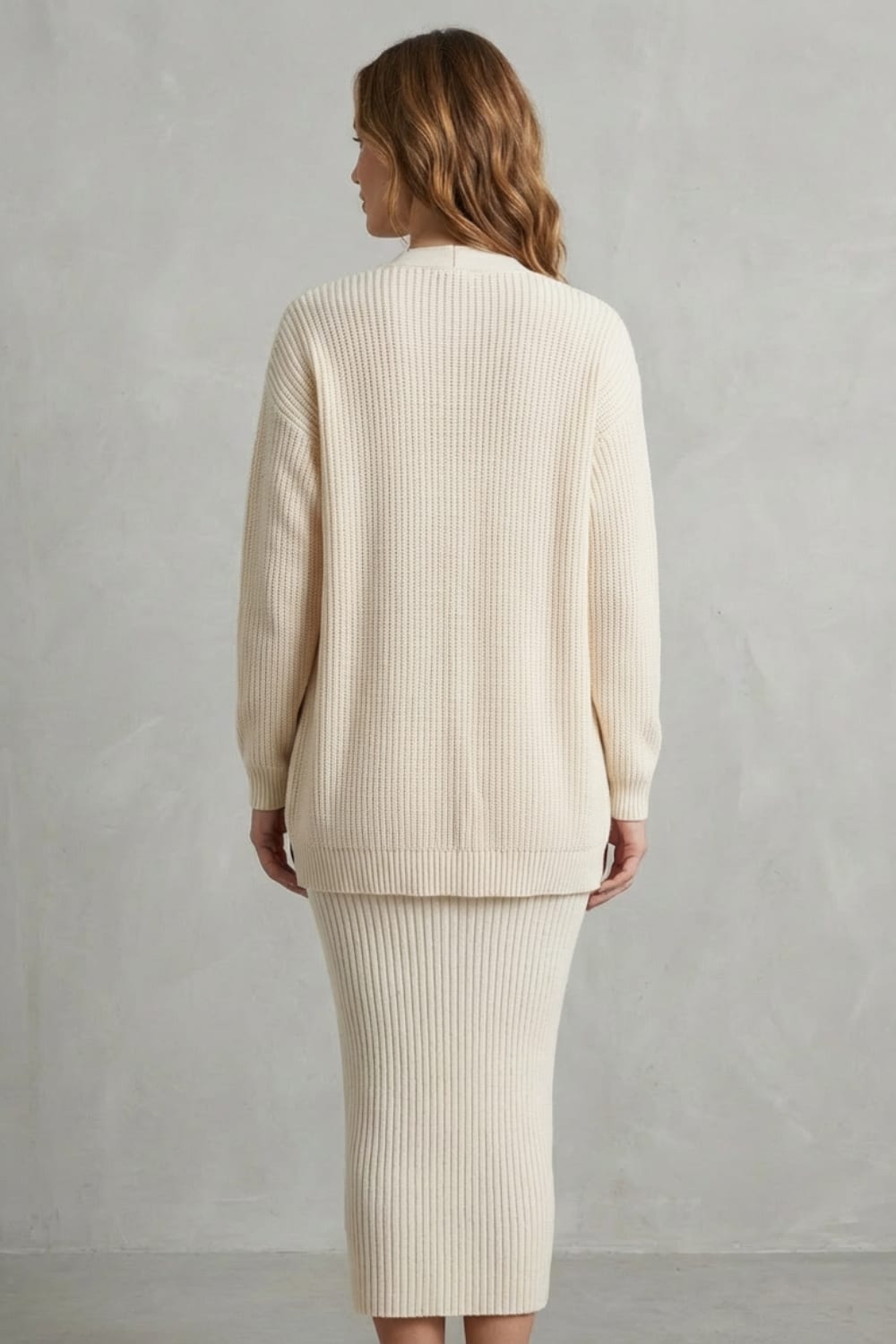 Adriana Ribbed Knit Midi Dress Set_4