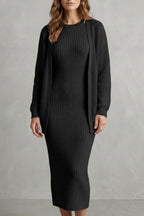 Adriana Ribbed Knit Midi Dress Set_5