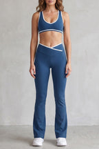 Belen Contrast Trim Flare Activewear Set_11