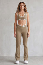 Belen Contrast Trim Flare Activewear Set_8