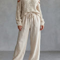 Irati Cold Shoulder Knit Trouser Set_1