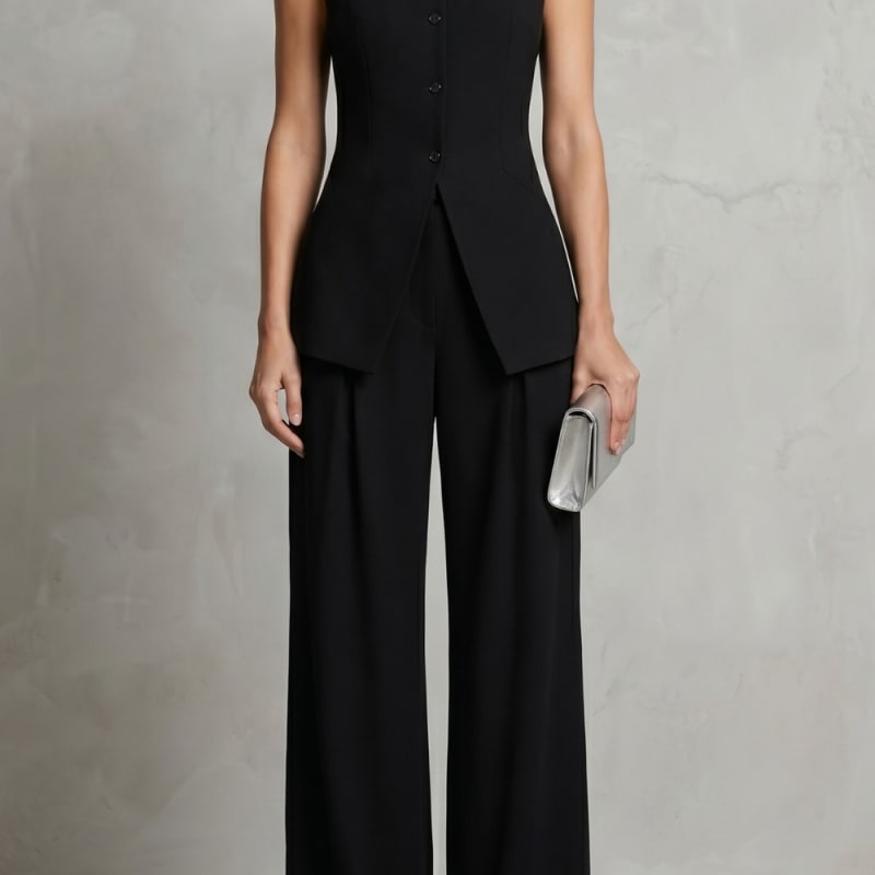 Candela Sleeveless Wide Leg Trouser Set_1